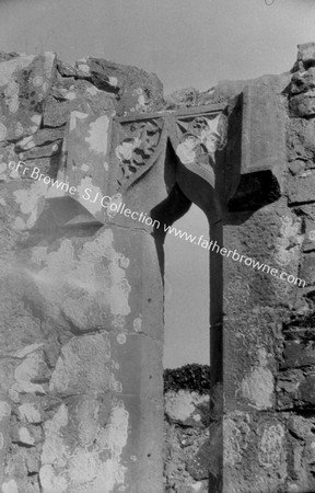 OLD CHURCH WINDOW IN SOUTH GABLE